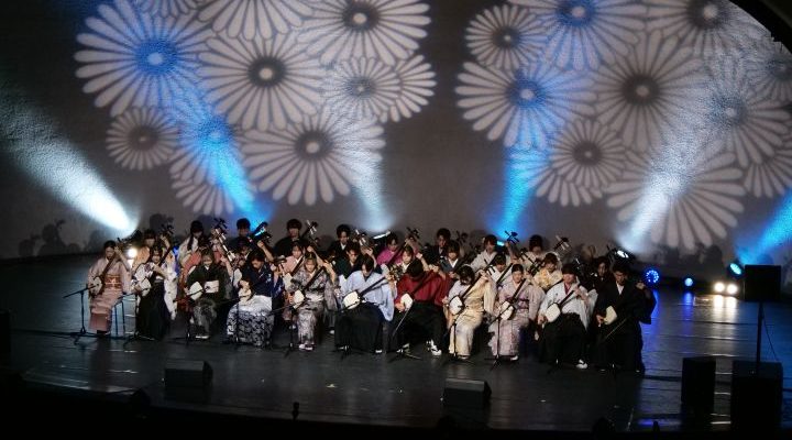 白河市・早稲田大学文化交流事業　早稲田大学津軽三味線愛好会三津巴　白河公演